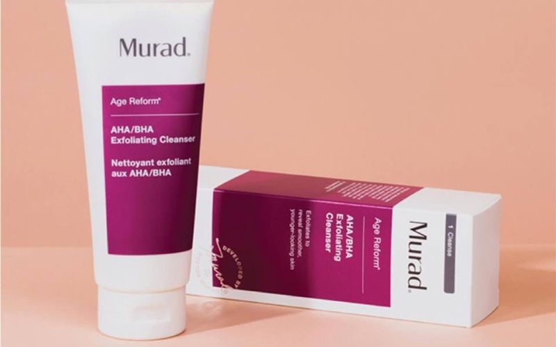 Sữa rửa mặt se khít lỗ chân lông cho da dầu Murad AHA/BHA Exfoliating Cleanser