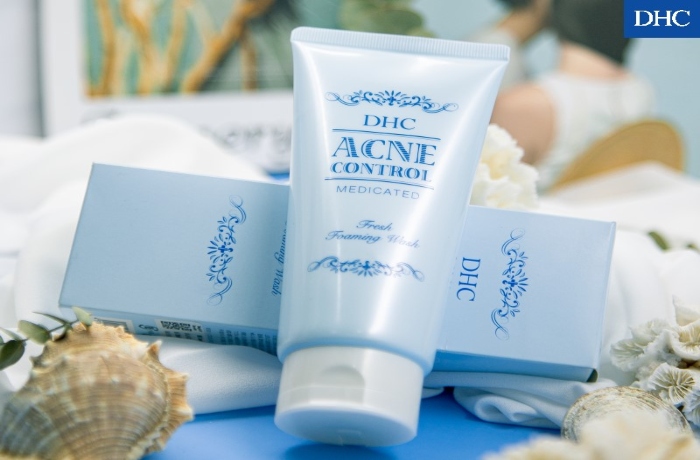 Sữa rửa mặt DHC Acne Control Fresh Foaming Wash hỗ trợ ngừa mụn