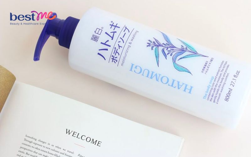 Sữa tắm dưỡng trắng thơm lâu Reihaku Hatomugi Body Soap