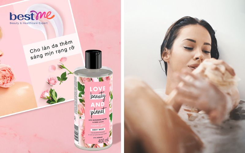 Sữa tắm thơm lâu sáng da Love Beauty & Planet