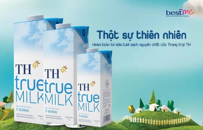 Sữa tươi TH true MILK là thực phẩm giàu canxi