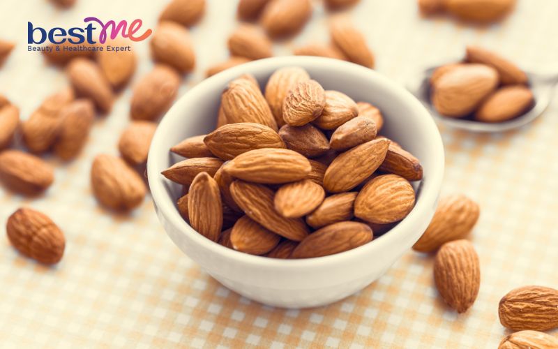 30g hạt hạnh nhân tương đương với 1,32ug biotin