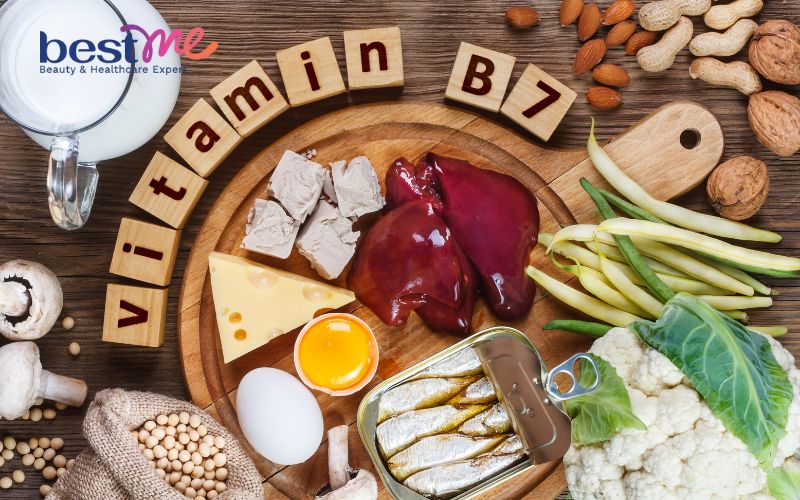 Vitamin B7 hay còn gọi là biotin giúp chuyển hóa các chất trong cơ thể