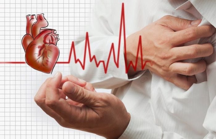 Suy tim khiến mạch máu bị áp lực, làm cho cơ bắp bị phình to ra