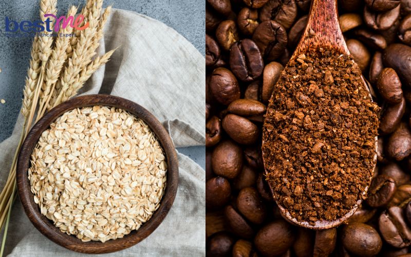 Dưỡng da với công thức tắm trắng cafe yến mạch 