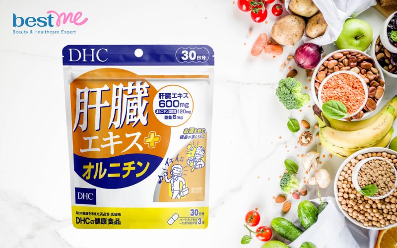 Viên uống hỗ trợ tăng cường chức năng gan DHC Liver Essence + Ornithine