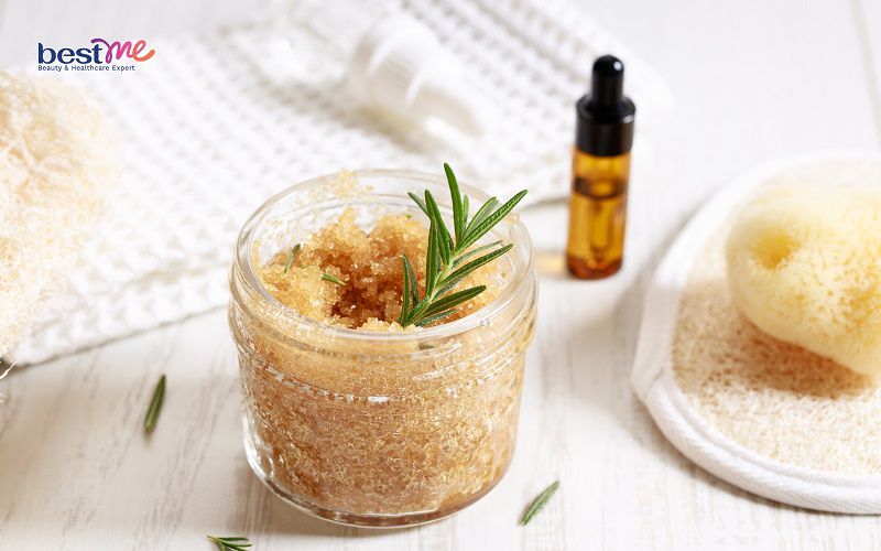 Tẩy tế bào chết da mặt bằng đường