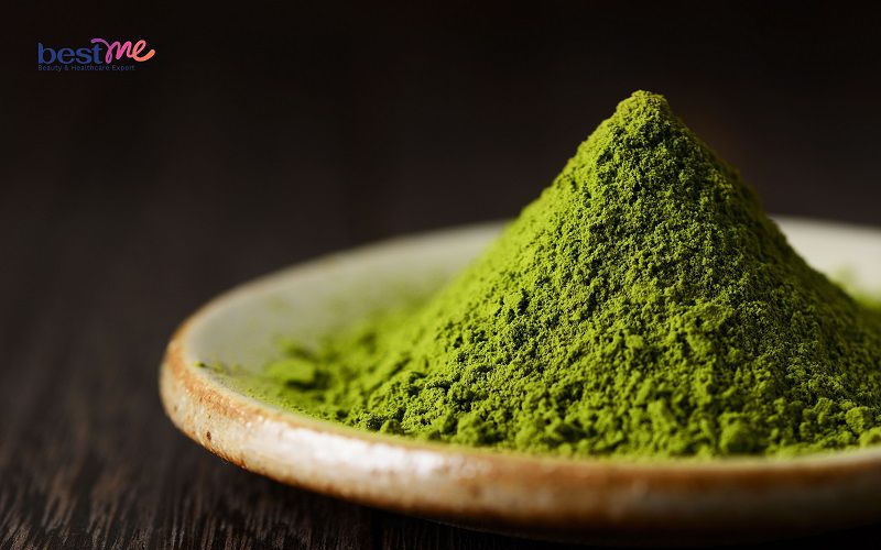 Bột trà xanh giúp loại bỏ da chết hiệu quả