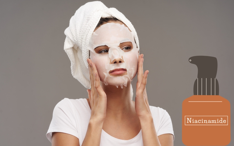 Thành phần mặt nạ làm trắng da Niacinamide giúp giảm tình trạng kích ứng