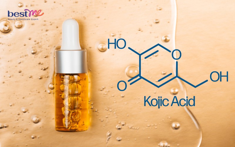 Thành phần mặt nạ làm trắng da Kojic Acid giúp làm trắng sáng, chống oxy hóa da