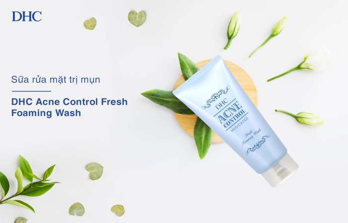 Sữa rửa mặt DHC Acne Control Fresh Foaming Wash ngừa mụn