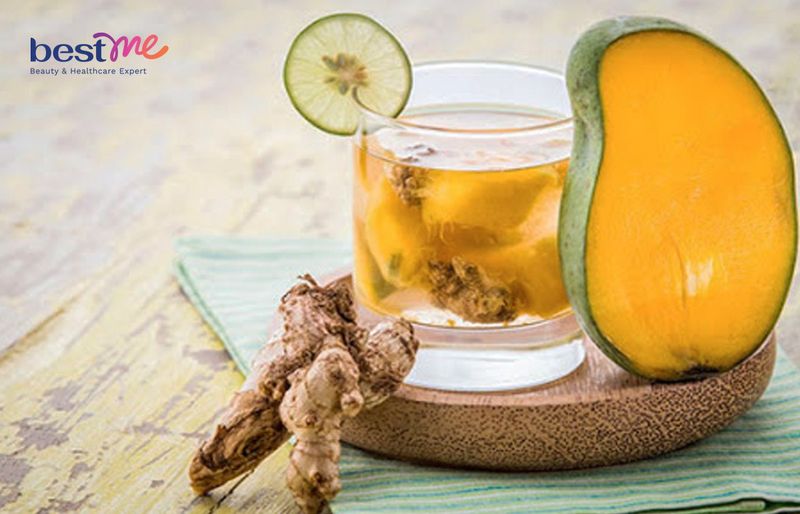 Thực đơn ngày thứ 4: Nước detox xoài và gừng