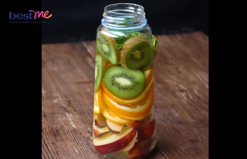 Nước detox táo, cam, kiwi