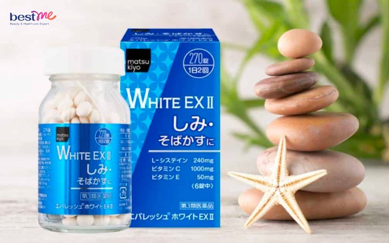 Viên uống trắng da trị nám của Nhật White EX