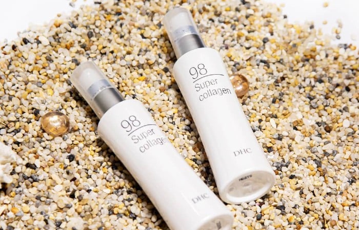 Tinh chất 98 DHC Super Collagen dưỡng trắng da nhờ những phân tử collagen siêu nhỏ