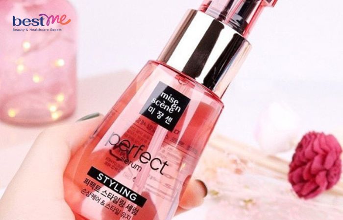 Cách sử dụng serum dưỡng tóc Miseen Scene hương hoa hồng