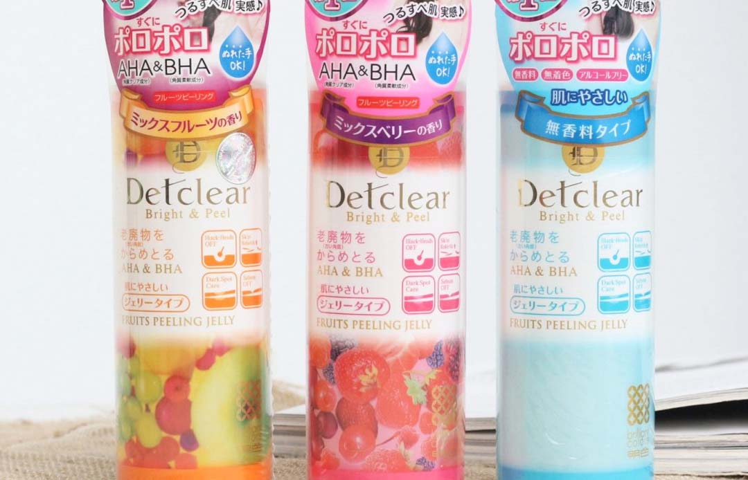 Tinh chất peel da Meishoku Japan DET Clear Bright & Peel Fruit Peeling Jelly 