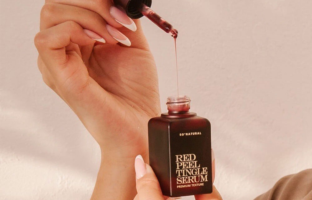 Tinh chất So'Natural Red Peel Tingle Serum Premium Texture