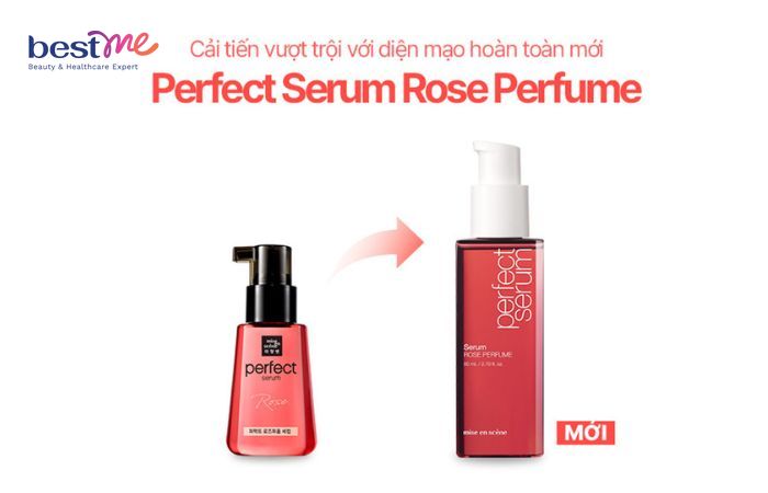 Dưỡng tóc Miseen Scene Perfect Serum Rose Perfume mẫu cũ và mới