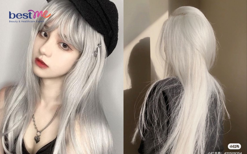 Tóc bạc nên nhuộm màu gì giúp bền màu mà không bị lộ liễu? - 23