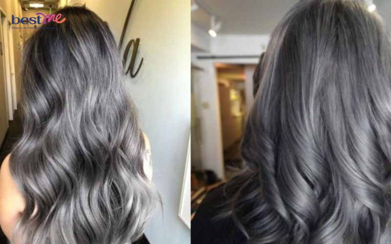 Tóc bạc nên nhuộm màu gì giúp bền màu mà không bị lộ liễu? - 9