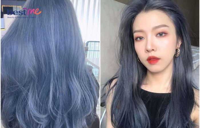 Xanh xám khói cá tính cho nàng thêm nổi bật