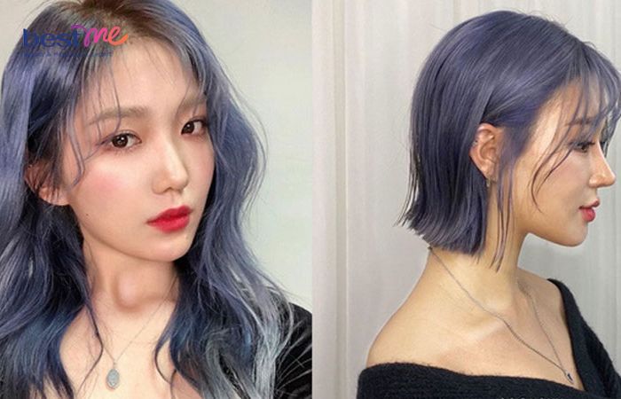 Xanh khói bạc là một trong những màu tóc giúp các cô gái thời thượng