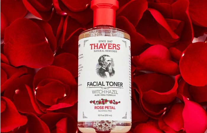Toner giúp phục hồi da mỏng yếu Thayers Rose Petal Witch Hazel Facial Toner 