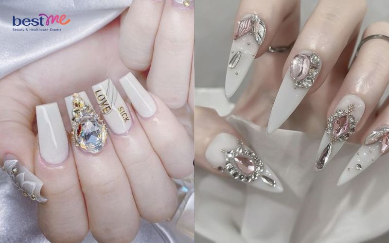 Top 20 những mẫu nail đẹp cho cô dâu trong ngày cưới - ALONGWALKER