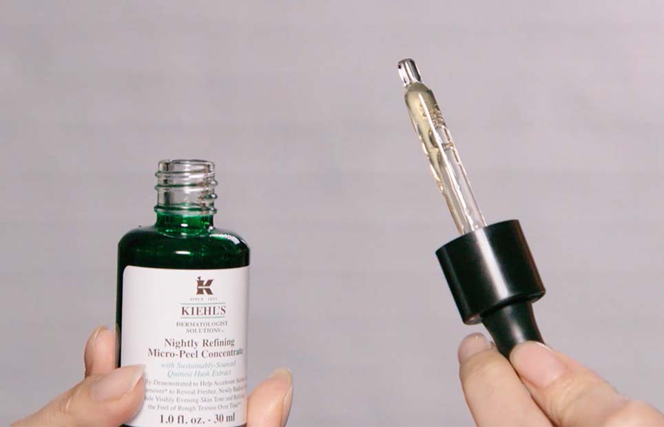Tinh hóa học peel domain authority trị nám Kiehl's Nightly Refining Micro-Peel Concentrate