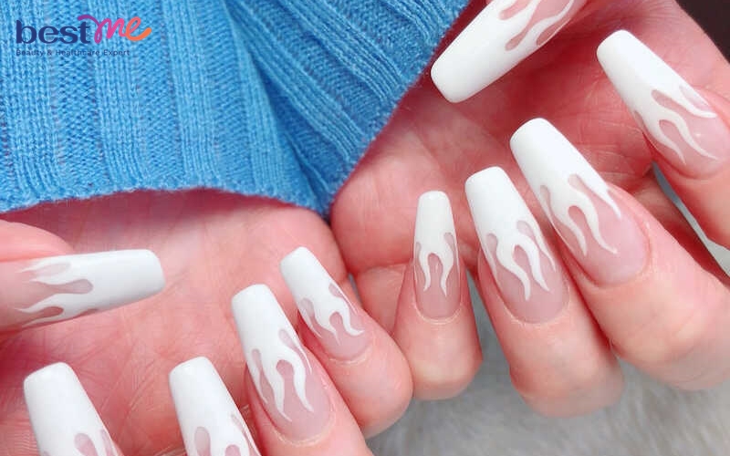 Top 20+ khuôn nail đầu móng white đẹp nhất lịch sự cho tới nường - 17