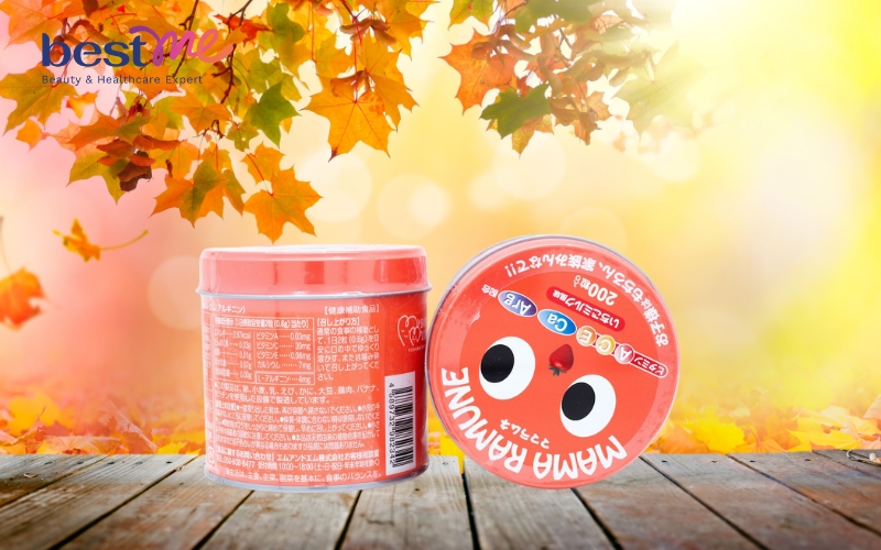 Kẹo vitamin cho trẻ biếng ăn Mama Ramune