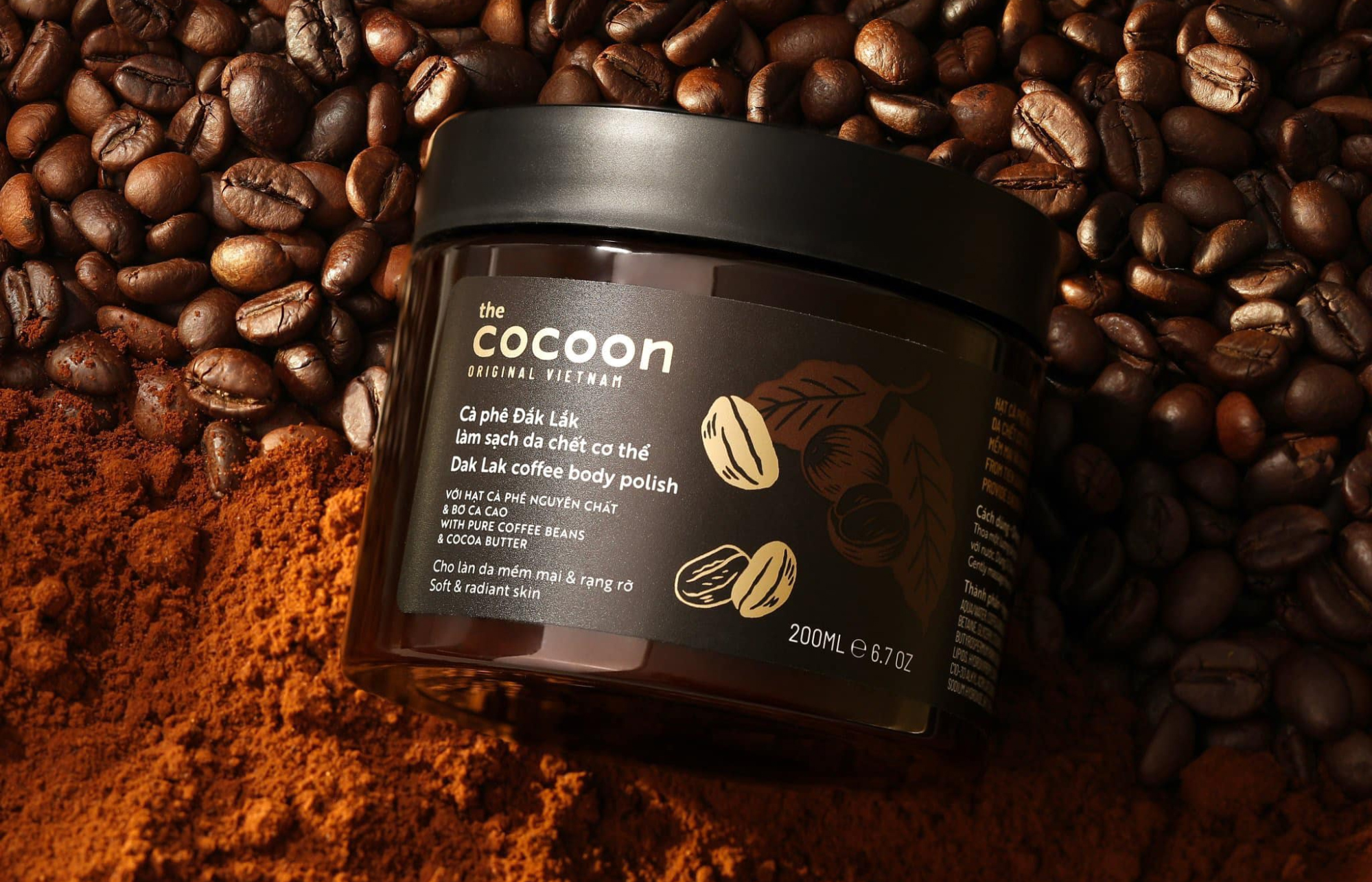 Tẩy da chết body Cocoon Dak Lak Coffee Body Polish