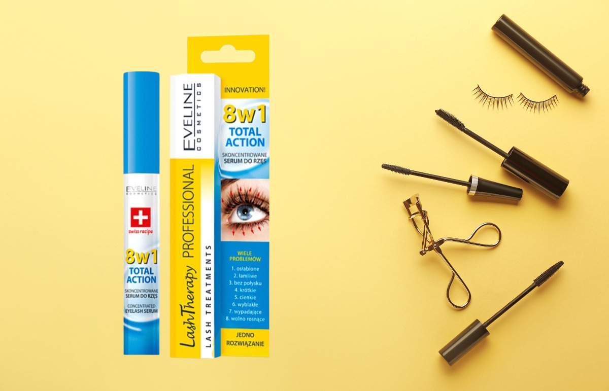 Serum dưỡng mi EVELINE 8in1 Total Action Lash Therapy