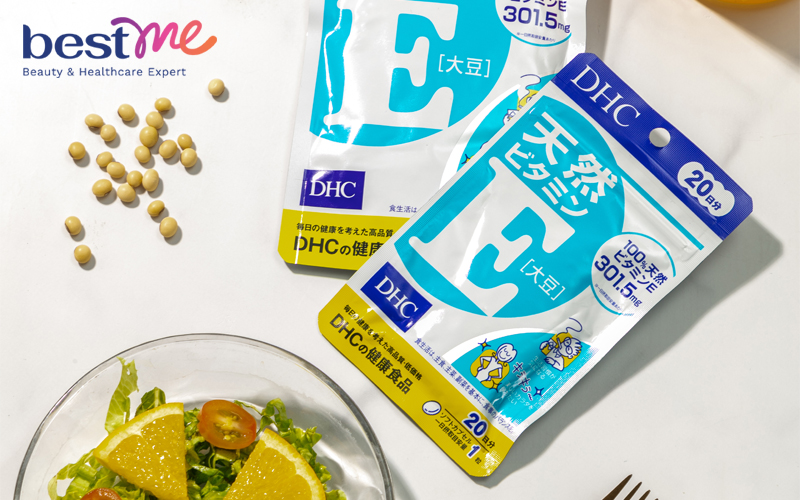 Viên uống vitamin E DHC Natural Vitamin E Soybean