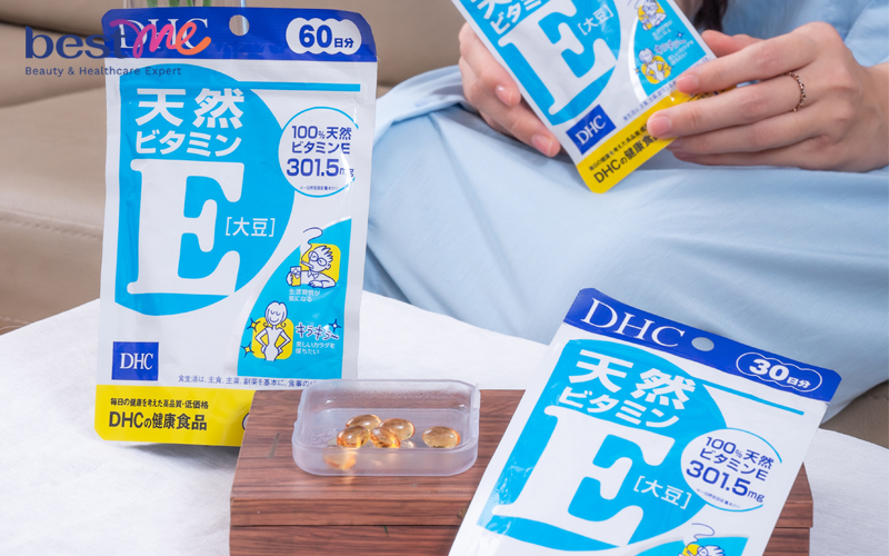 Viên uống vitamin E làm đẹp da DHC