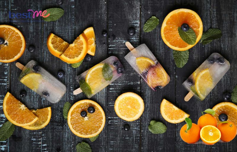 Detox chanh và việt quất