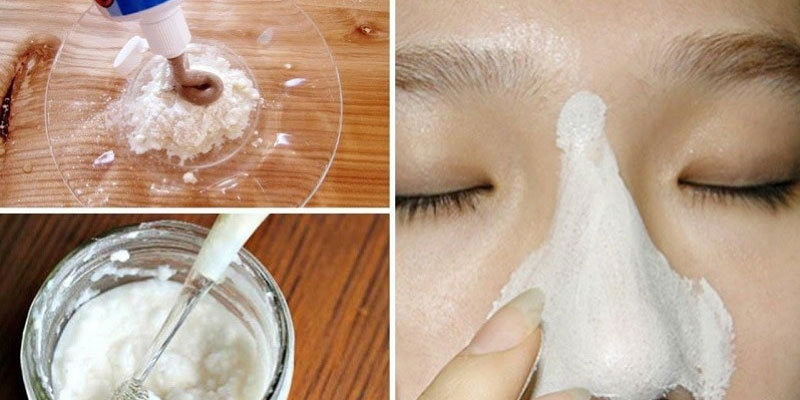 Mặt nạ lột mụn đầu đen bằng kem đánh răng và muối
