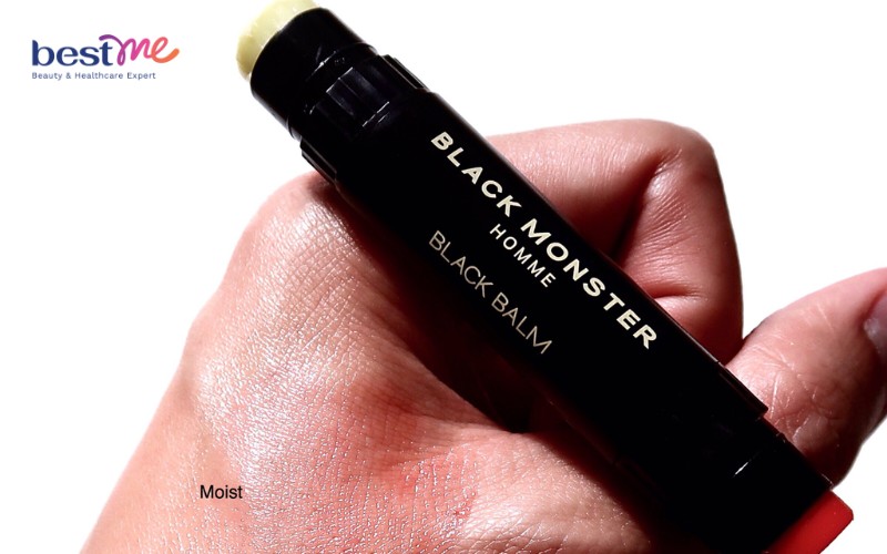 Son dưỡng môi cho nam Black Monster Homme Black Balm với 2 đầu son