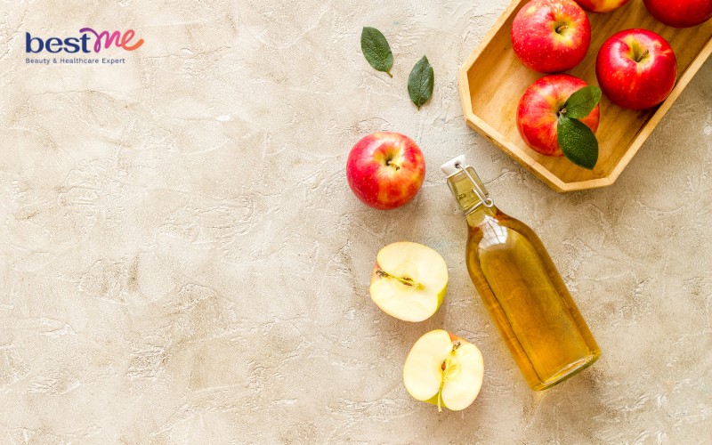 Trị môi thâm cho nam bằng giấm táo