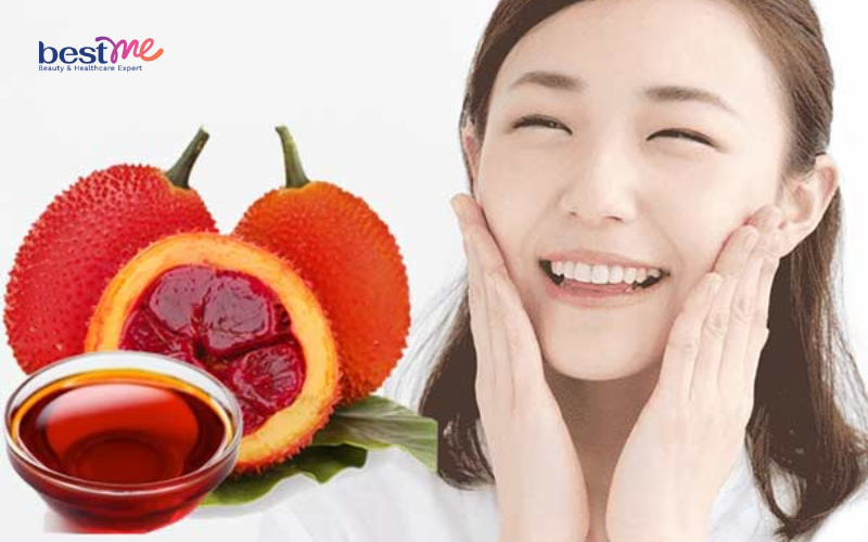 Làm trắng da cùng dầu gấc
