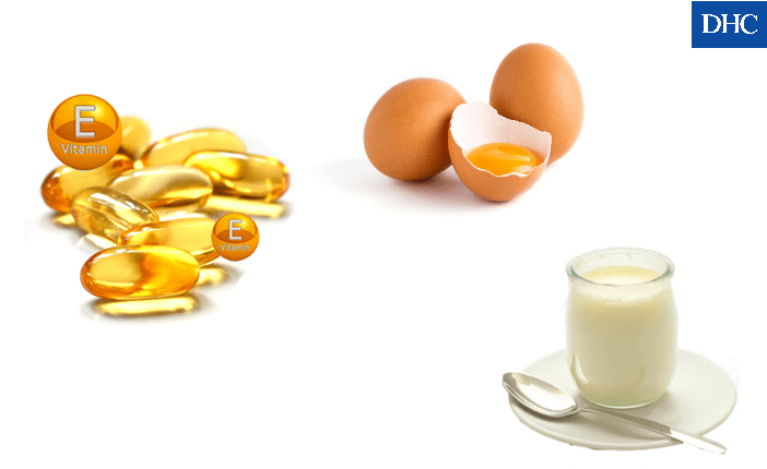 Mặt nạ trị mụn bằng vitamin E, sữa chua và trứng gà làm sạch lỗ chân lông, hạn chế mụn phát triển và dưỡng trắng da