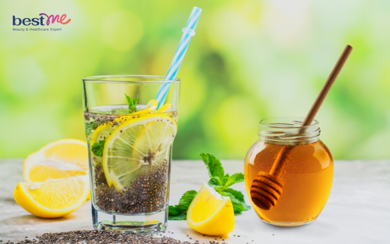 Uống gì để giảm cân? Chanh, mật ong và hạt chia