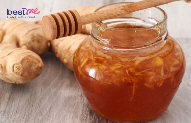 Gừng mật ong giúp trị viêm xoang, đau họng
