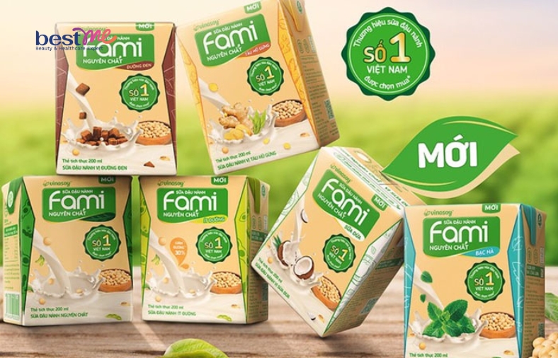 Bộ 6 sản phẩm sữa đậu nành Fami nguyên chất