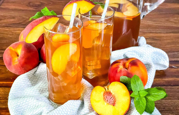 Trà đào chứa lượng calo thấp hỗ trợ quá trình giảm cân hiệu quả