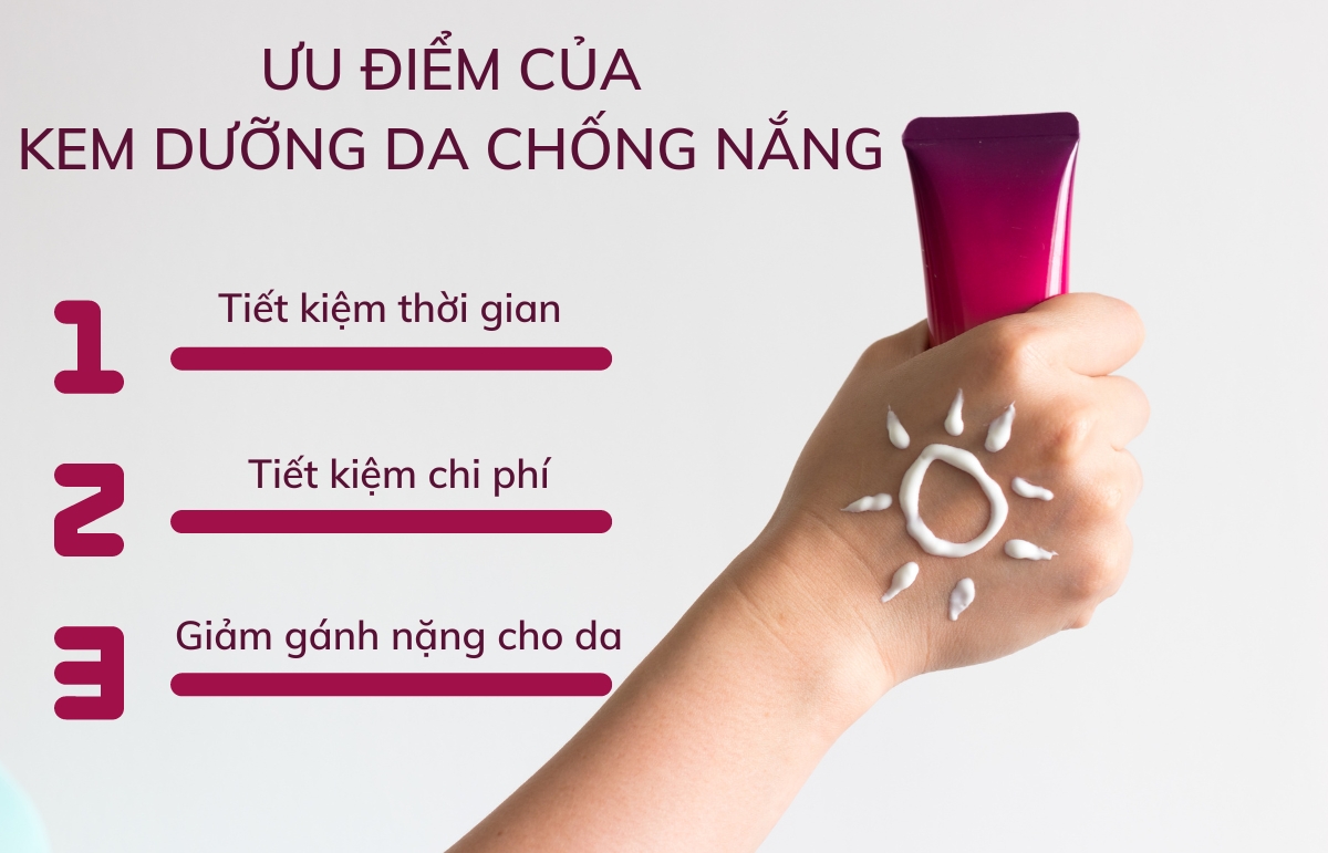 Ưu điểm của kem dưỡng da chống nắng ban ngày