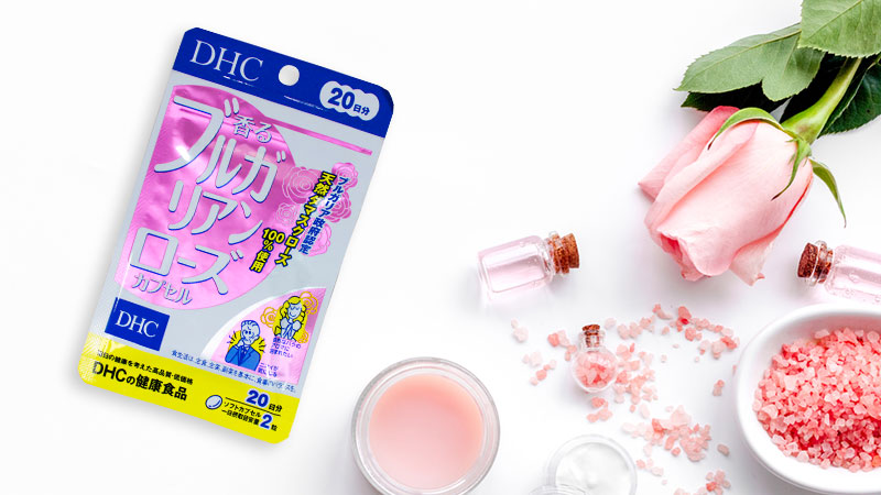 Viên uống thơm cơ thể DHC tinh dầu hoa hồng Bulgaria