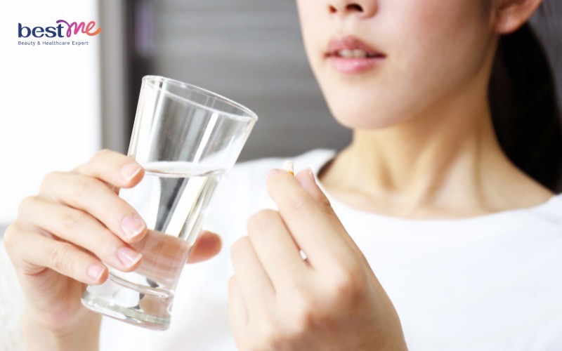 Nên uống viên kẽm trị rụng tóc sau bữa ăn