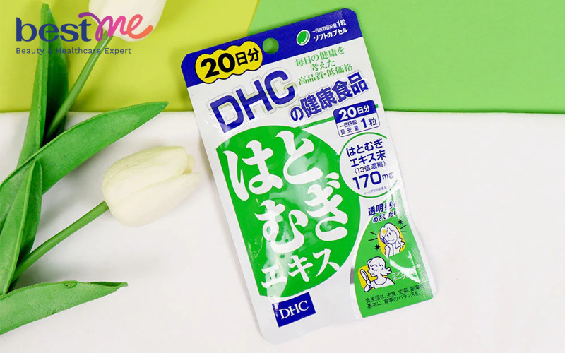 Viên uống trắng da DHC chứa thành phần chính là bột hạt ý dĩ